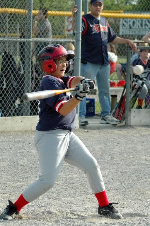 Zach swings at ball 6-24-2008